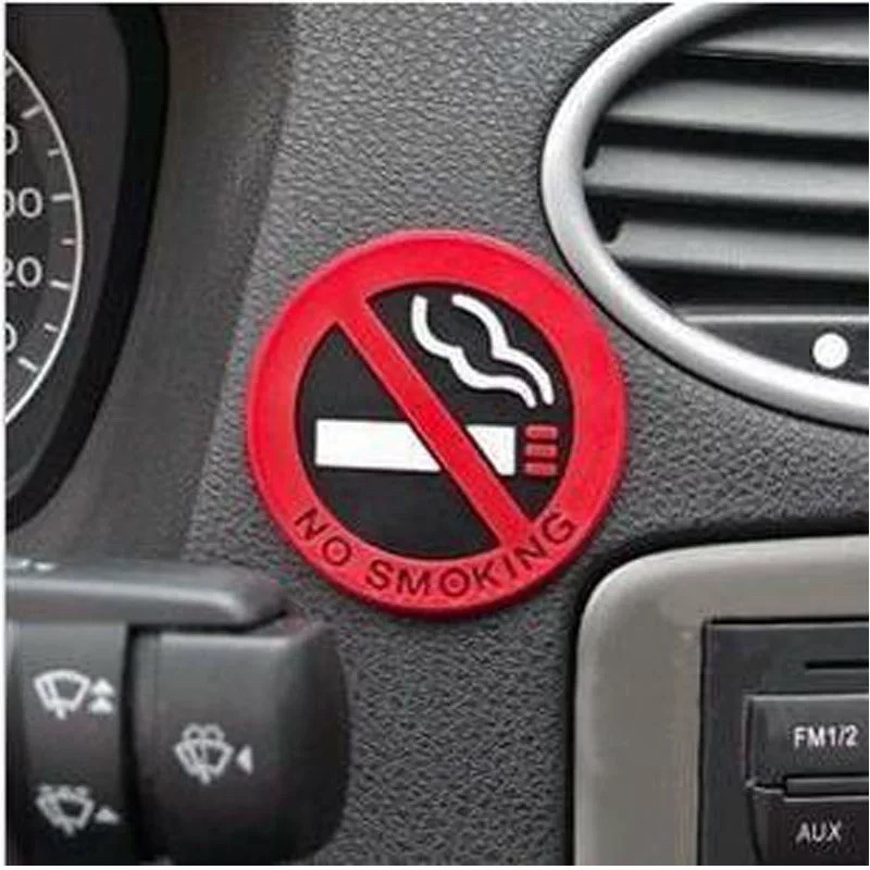 ⚡️FLASH SALE⚡️ decal no smorking loại xịn cao su mềm dày dặn phù hợp gắn trên mọi bề mặt,logo