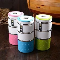 Cặp lồng 3 tầng chấm bi