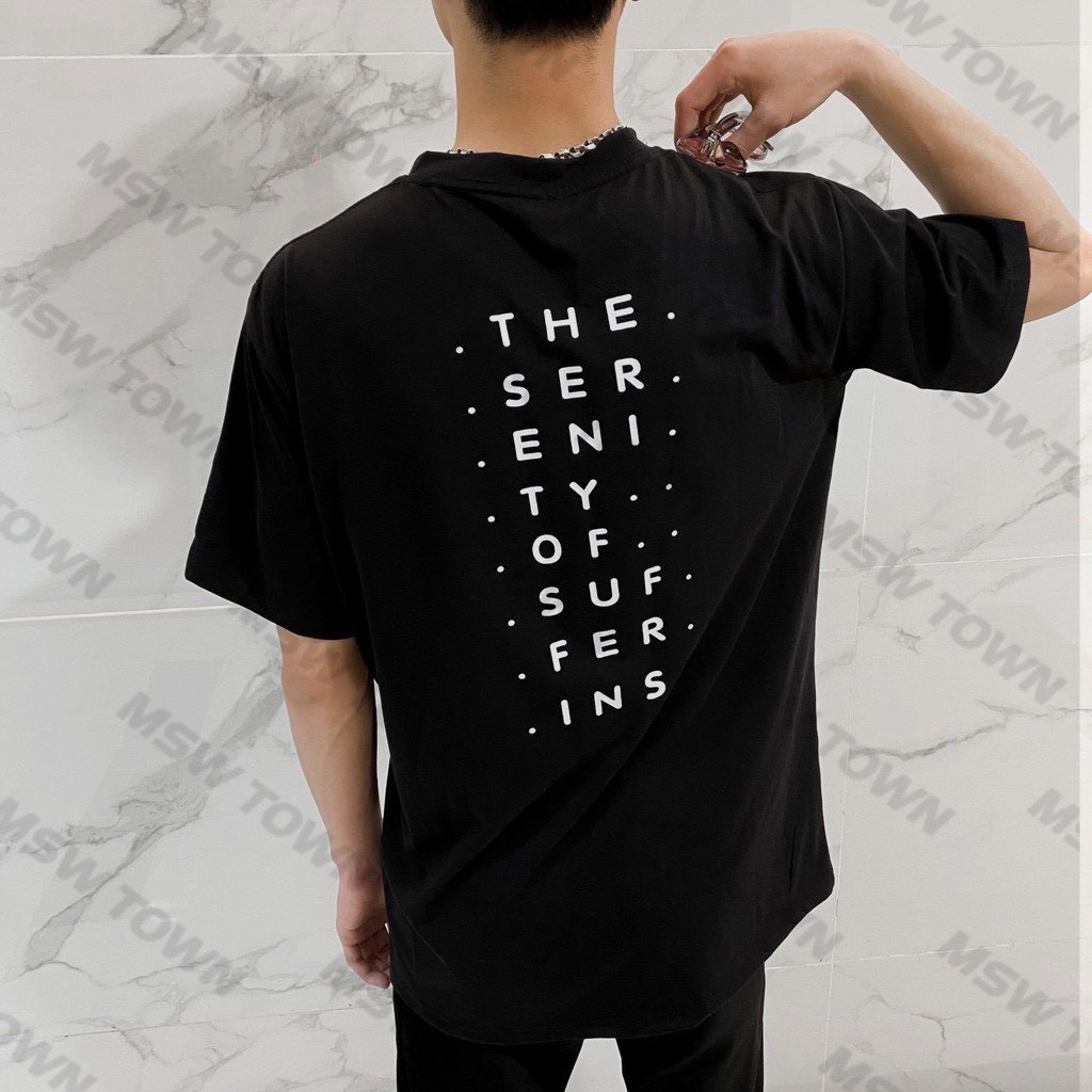 Áo thun tay lỡ Attention, áo phông cotton nam nữ unisex, MSW Town | BigBuy360 - bigbuy360.vn