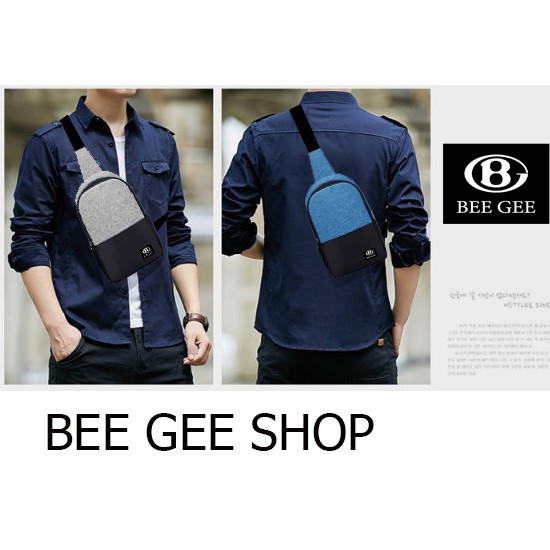 ( FREESHIP 50K ) Túi Đeo Chéo nam nữ Unisex Hàn Quốc BEE GEE 064( SIÊU ĐẸP )