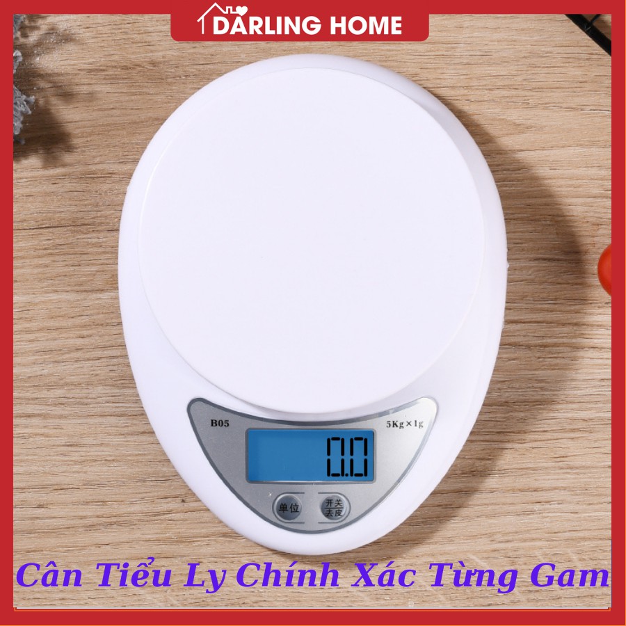 Cân Tiểu Ly Mini Điện Tử Nhà Bếp Chính Xác 1g-5kg