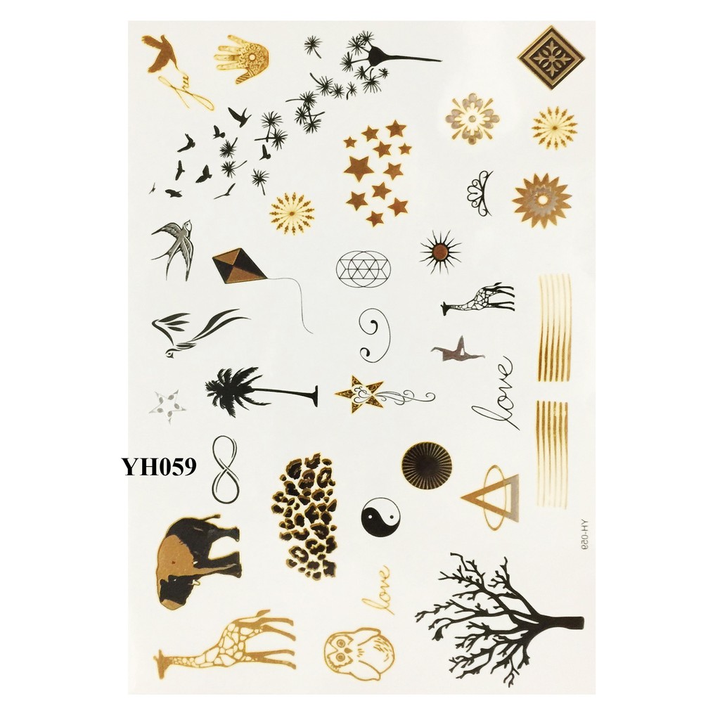 Xăm ánh kim  - Flash Tattoo