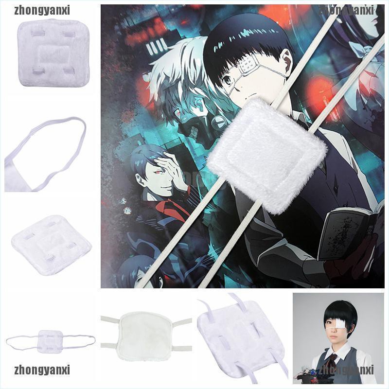 Anime Tokyo Ghoul Kaneki Ken Blinder White Eye Patch Single-Eyed Mask Ayanami Rei Cosplay decoration