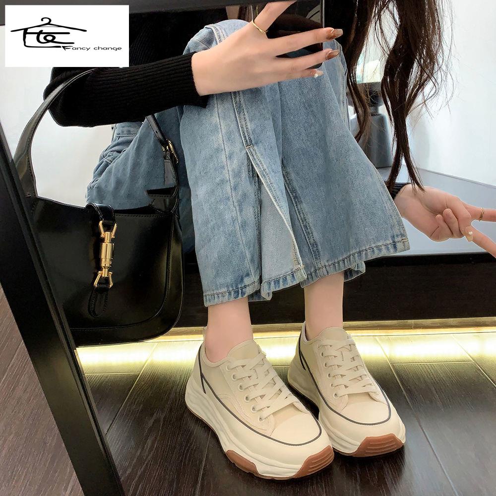 Giày Thể Thao Canvas Đế Dày Siêu Nhẹ Dễ Phối Đồ Hợp Thời Trang