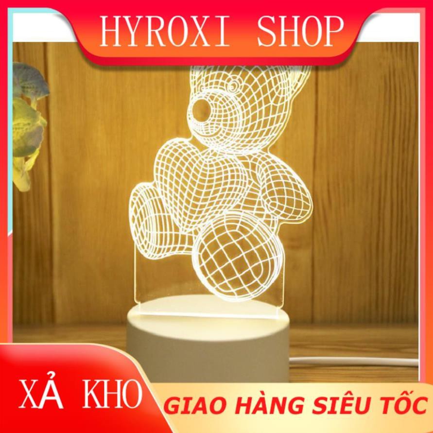 Đèn Ngủ 3D Led Nhiều Mẫu Hình Cực Đẹp Lamp 3D HYROXISHOP