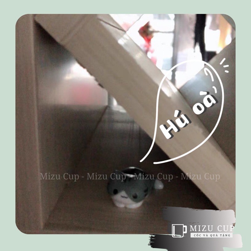 [Mizu Cup] Set 6 bé mèo bám thành cốc, thành chậu hoa mini, trang trí tiểu cảnh cưng xỉu
