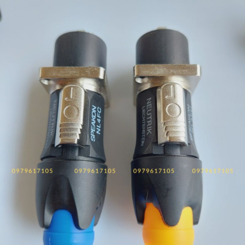 Jack loa speakon, jack cắm loa Neutrik, đầu bọc inox 5 đực, 5 cái A.Chảy