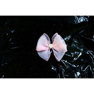 [Mã HYLY10 giảm 10K đơn 20K ] Kẹp tóc nơ voan ruốc bo viền handmade