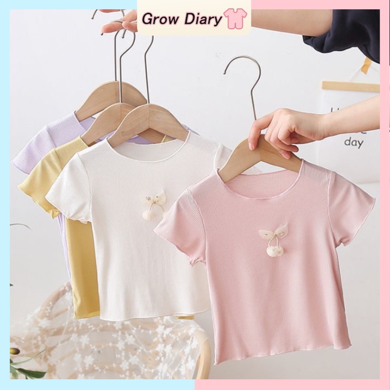 Áo Thun Hàn Quốc Cho Bé Gái 1-7 Tuổi