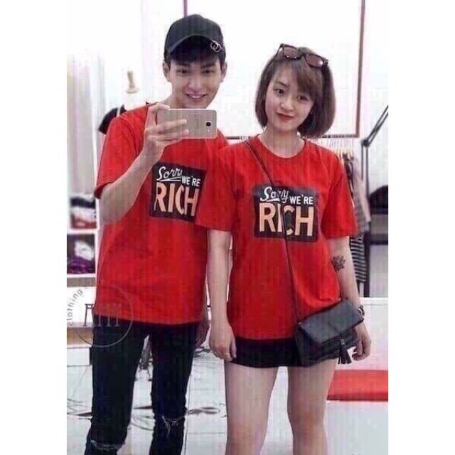Áo đôi đỏ RICH