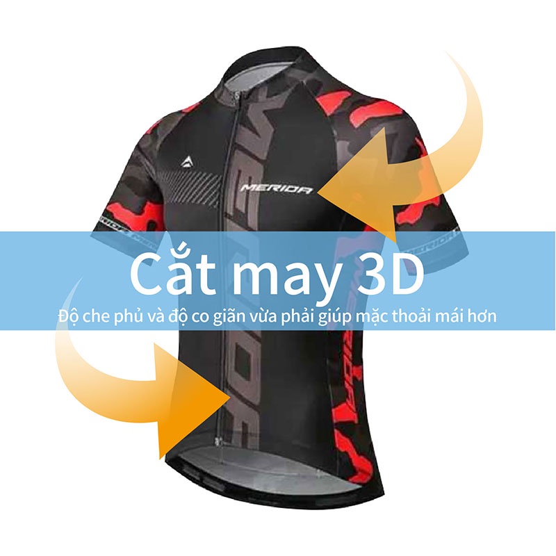 Áo tay ngắn / quần ngắn đi xe đạp địa hình MERIDA Pro Cycling Jersey năng động