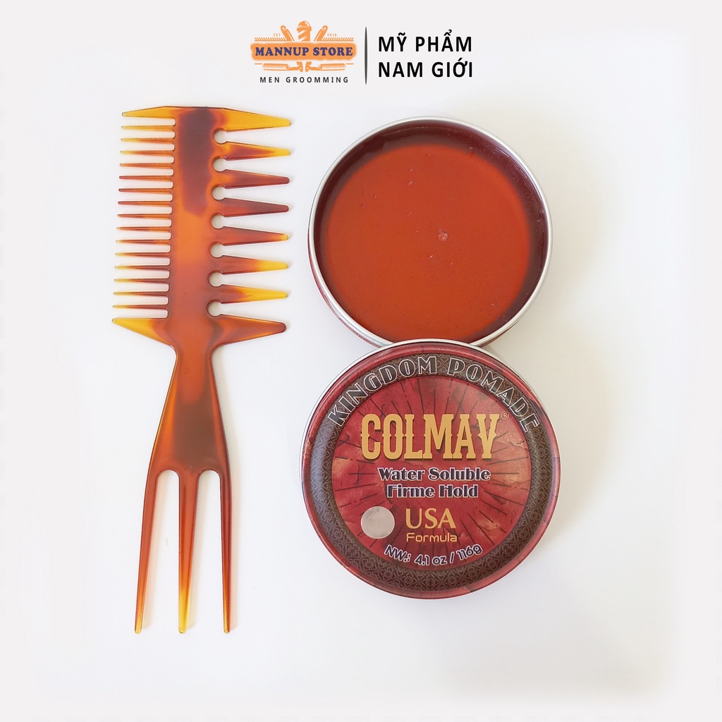 Sáp Vuốt Tóc Colmav Barber Pomade, Kingdom Clay, Kingdom Pomade 56g/116g - Chính Hãng 100%