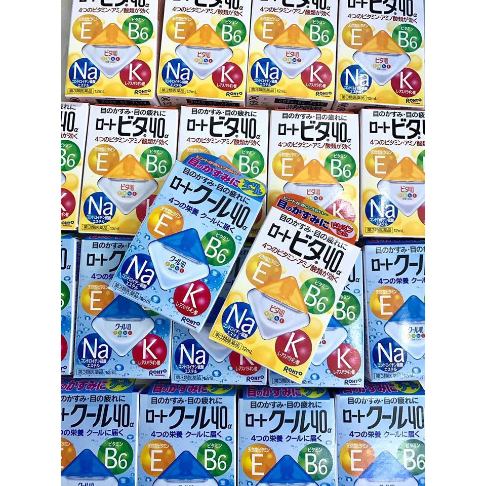 Thuốc nhỏ mắt Rohto Vita 40 Nhật Bản bổ sung Vitamin (12ml)