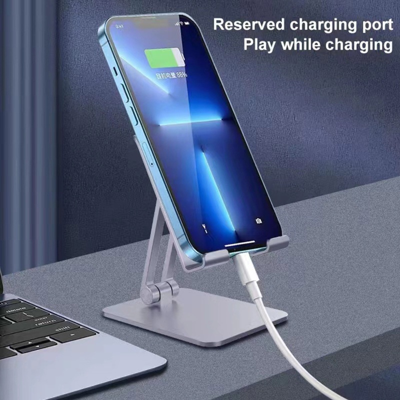 Giá Đỡ Điện Thoại Bằng Hợp Kim Nhôm Và Silicon Đệm Silicon Tiện Dụng