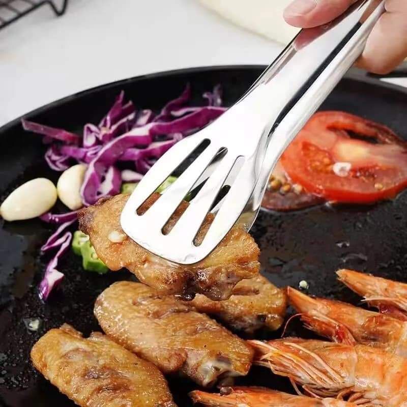 kẹp gắp bánh, thức ăn đồ nướng,trộn salad ,thép không gỉ dài 28cm (1 CÁI)