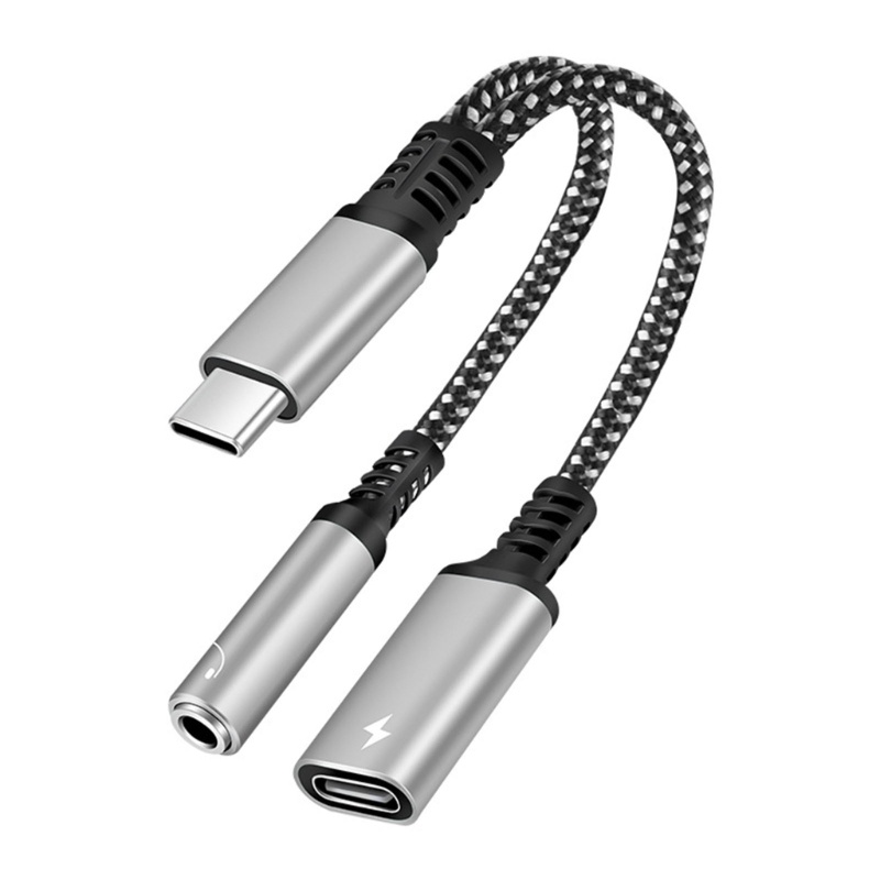 Cáp SạC Nhanh 2 Trong 1 ChuẩN Type C Và 3 5mm Cho S20 Note10