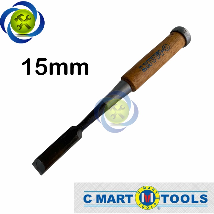 Đục thợ mộc cán gỗ C-Mart A0088-15 15mm