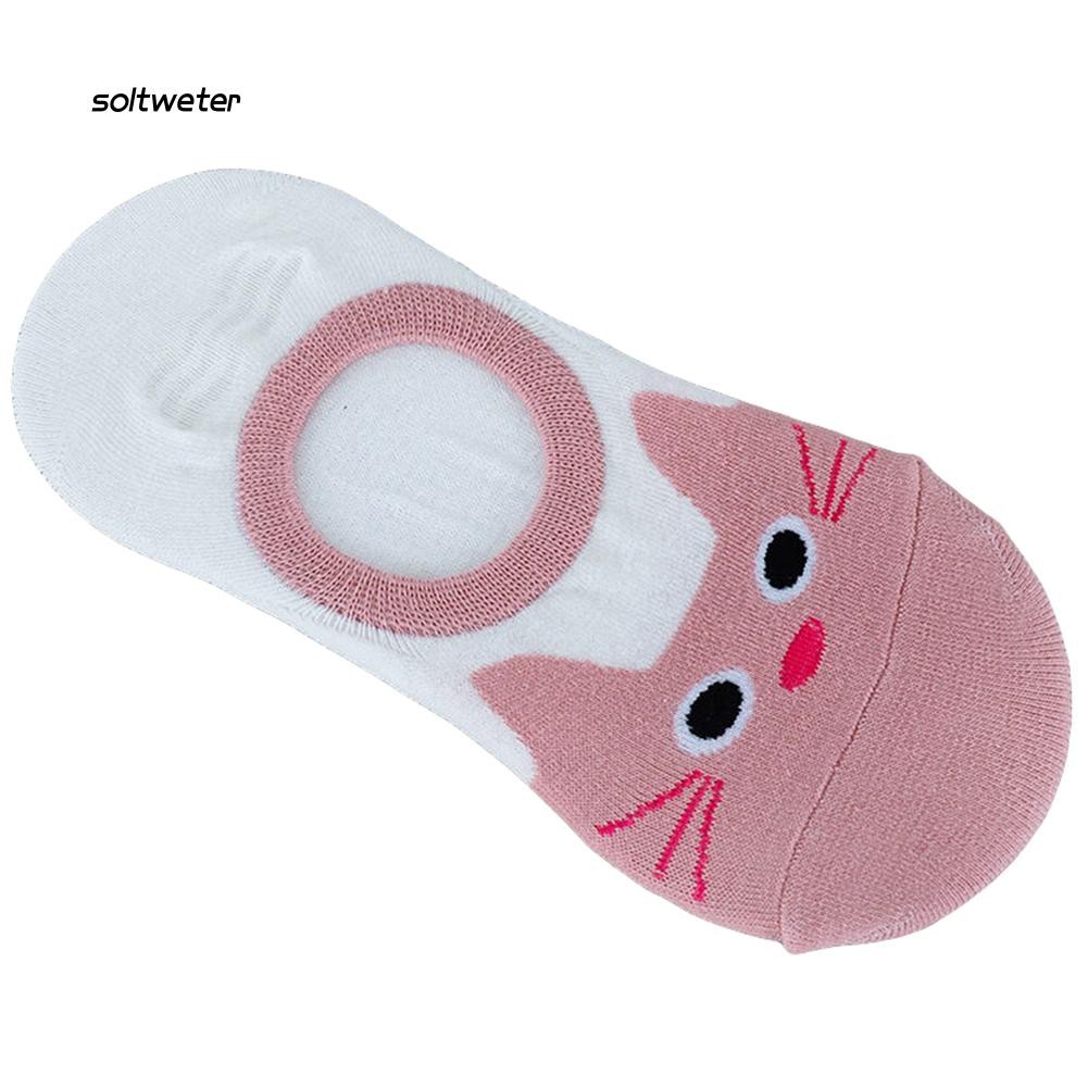 Vớ lười cổ thấp họa tiết hoạt hình xinh xắn cho nữ