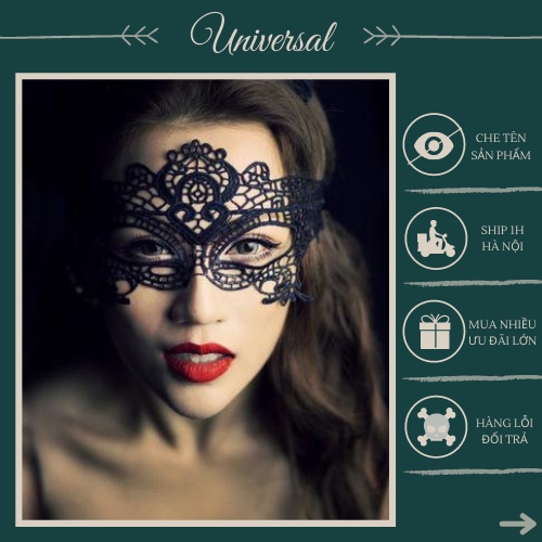 Cosplay Phụ Kiện Mặt Nạ Queen Sexy - Siêu Phẩm Mặt Nạ Ren Queen Sexy Quyến Rũ UNIVERSALXXX