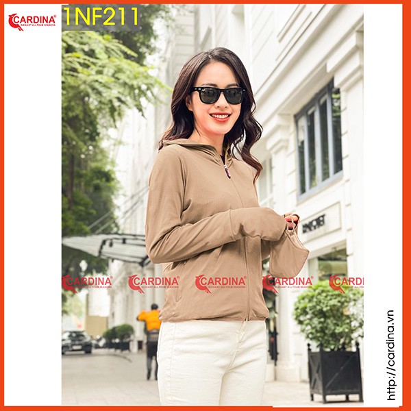 Áo Chống Nắng Nữ CARDINA Chống Tia UV 2 Lớp Chất Thun Lạnh Cao Cấp Chính Hãng Hàng Hè 2021