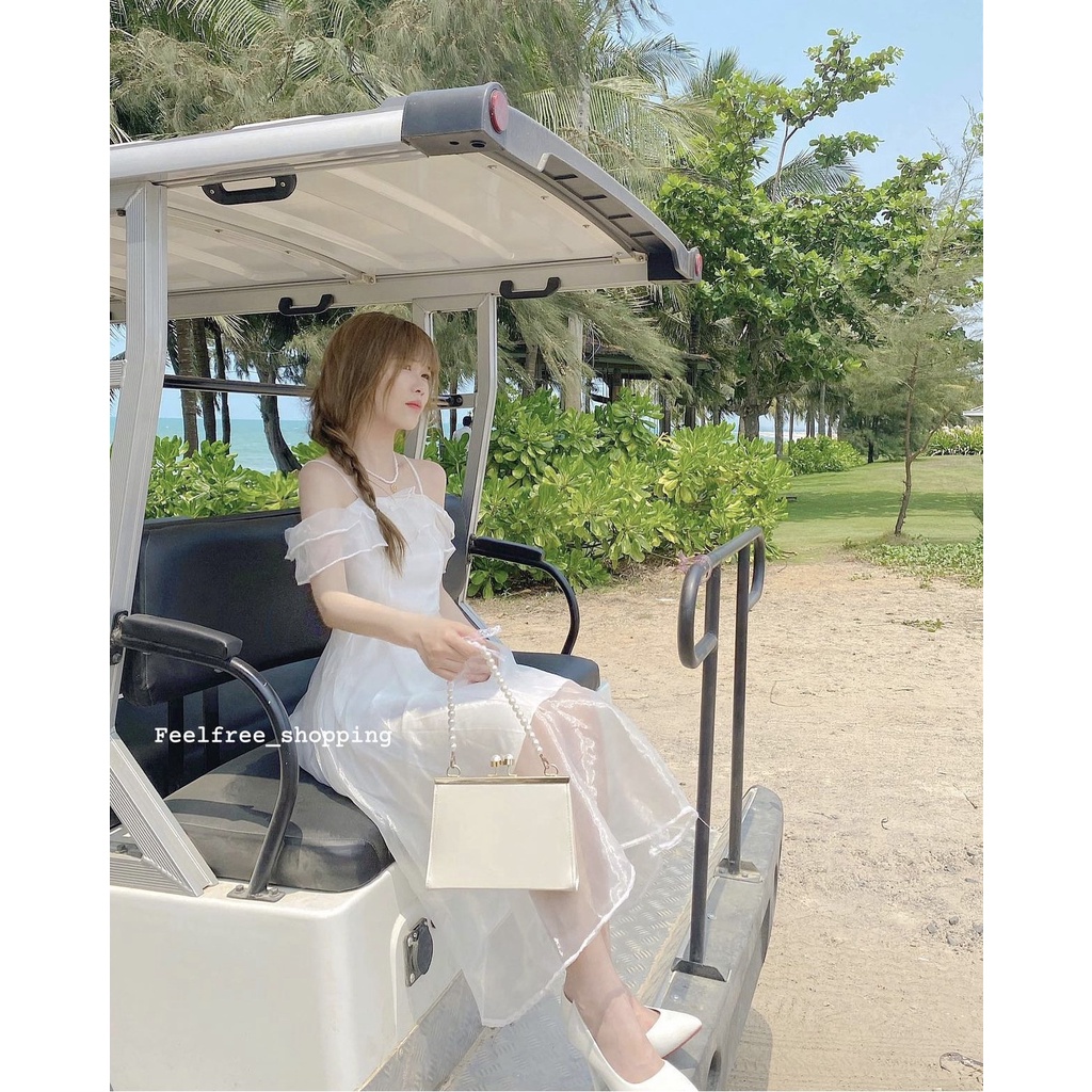 : Váy tơ organ tiểu thư 2 lớp dày dặn đủ size LOLLA FASHION