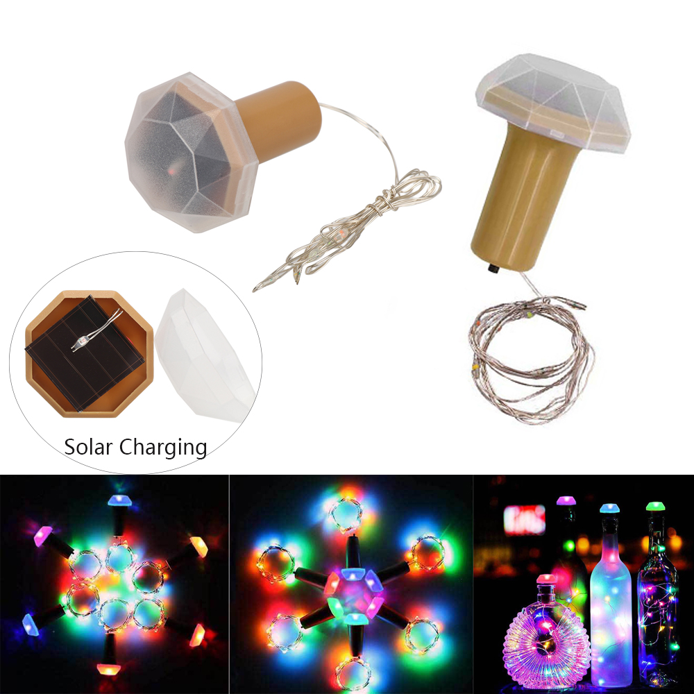 Dây Đèn Led Năng Lượng Mặt Trời Gắn Trang Trí Chai Rượu