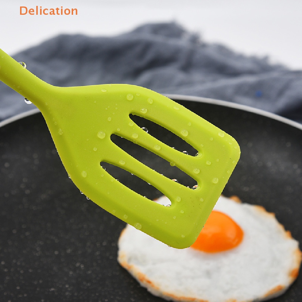[Delication] 1PC Silicone Kitchen Utensil Shovel Slotted Turner Cooking Tool Spatula