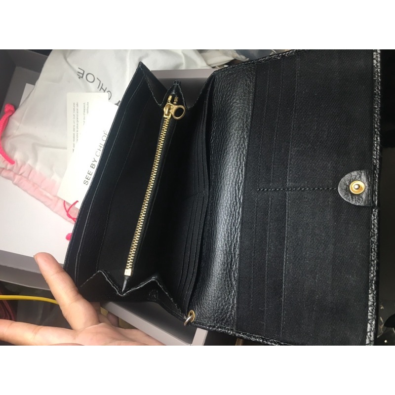 Ví dài cầm tay hiệu see by chloe auth