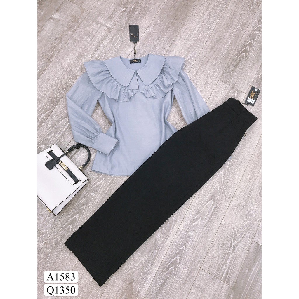 Áo xanh ghi bèo ngực A1583 - QUEEN SHOP DOLCE VIVA COLLECTION ( ảnh trải sàn do chính tay chị chủ tự chụp) | BigBuy360 - bigbuy360.vn