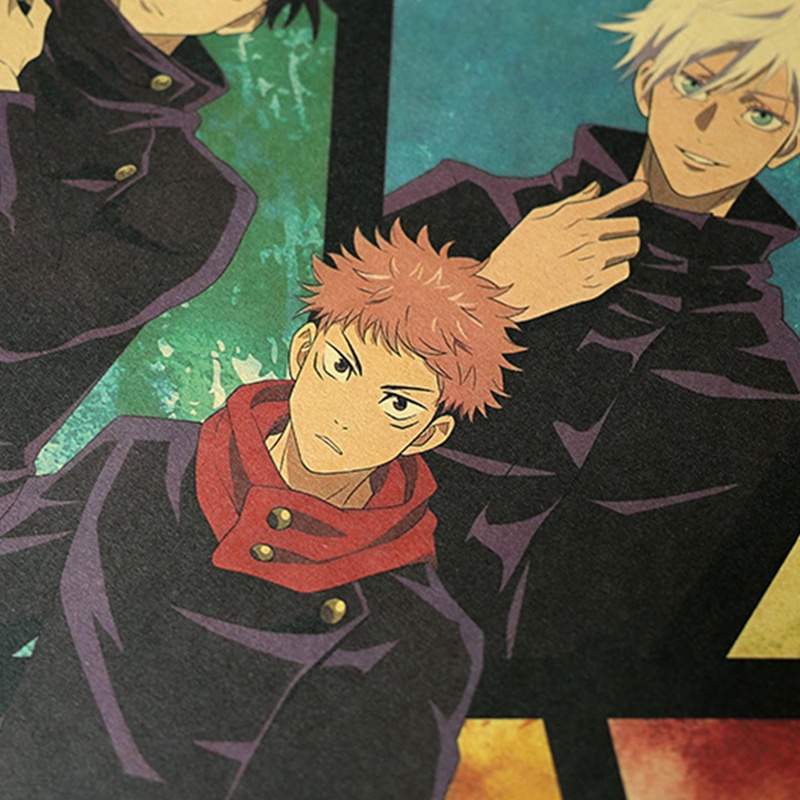 Tranh Treo Tường Trang Trí In Hình Nhân Vật Anime Phong Cách Retro