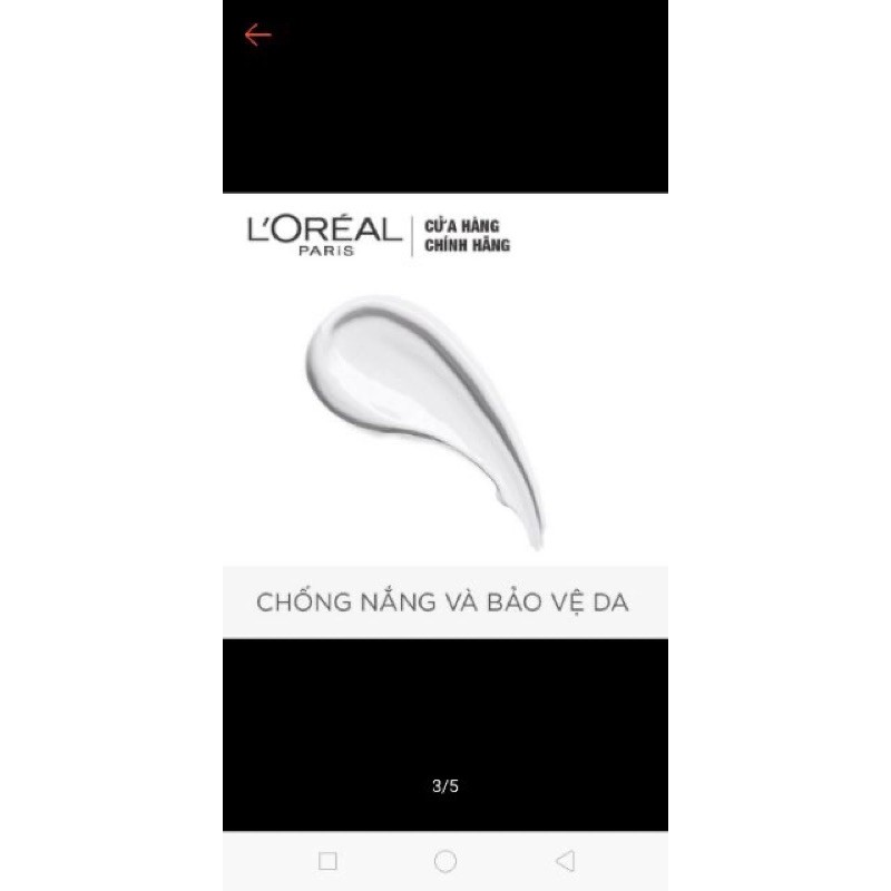 Kem Loreal White Perfect ban ngày 20  ml ( hàng dùng thử)