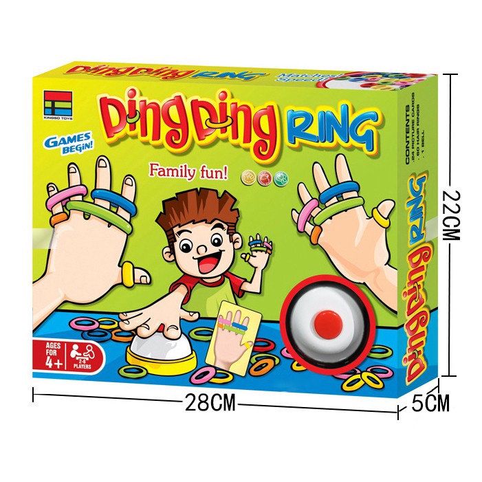 Trò Chơi Rung Chuông Ring Ding Thẻ Bài Board Game 24 Lá Cho 2-6 Người Chơi