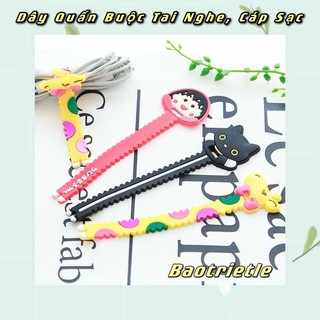 Dây Quấn Buộc Tai Nghe, Cáp Sạc Hình Thú Cute