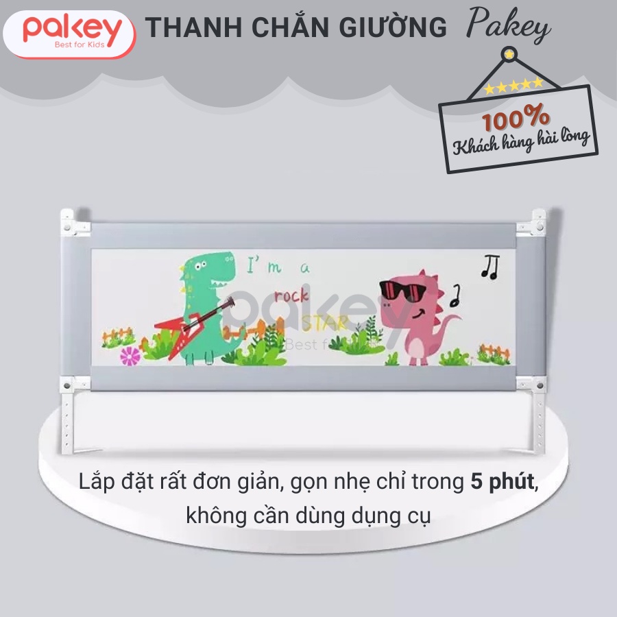 Thanh Chắn Giường Pakey S2 Cho Bé Dạng Trượt