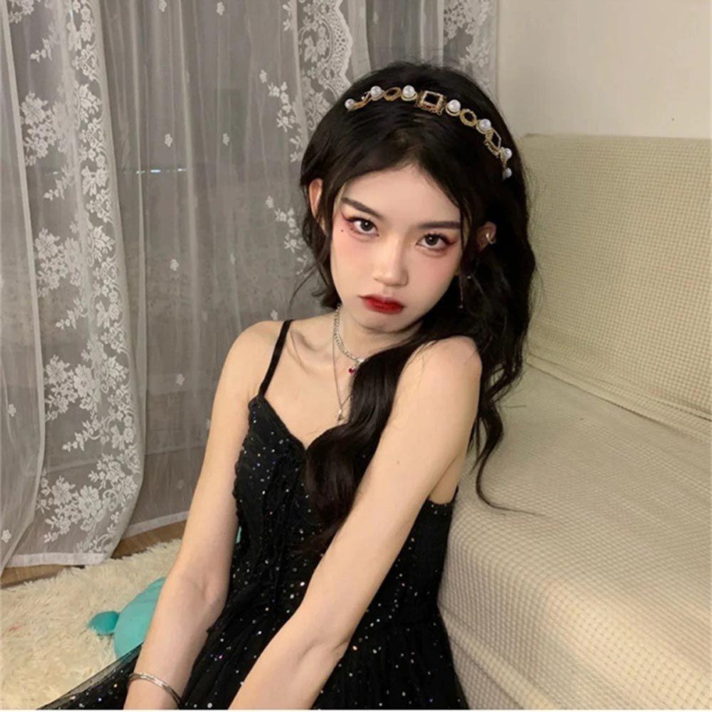 QQMALL Băng Đô Cài Tóc Không Trơn Hình Bướm Phong Cách Baroque Cổ Điển Cho Nữ