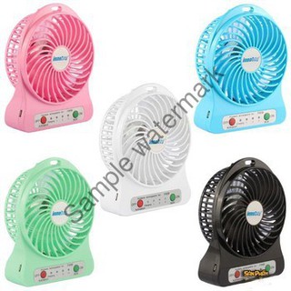 Quạt mini tích điện pin sạc để bàn 3 tốc độ gió