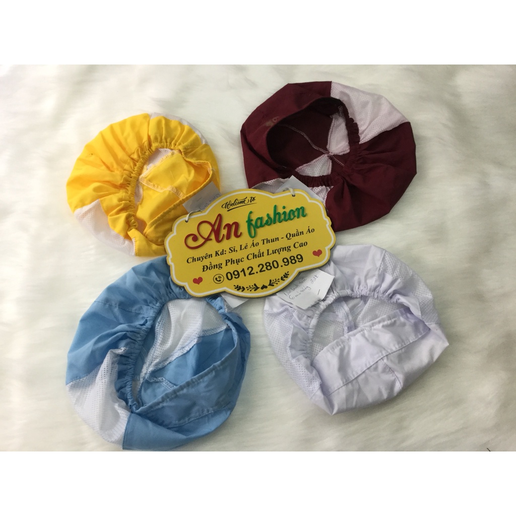 Combo 10 Nón Bánh Tiêu 6 múi dùng trong Thực phẩm, Thủy sản vải silk mịn