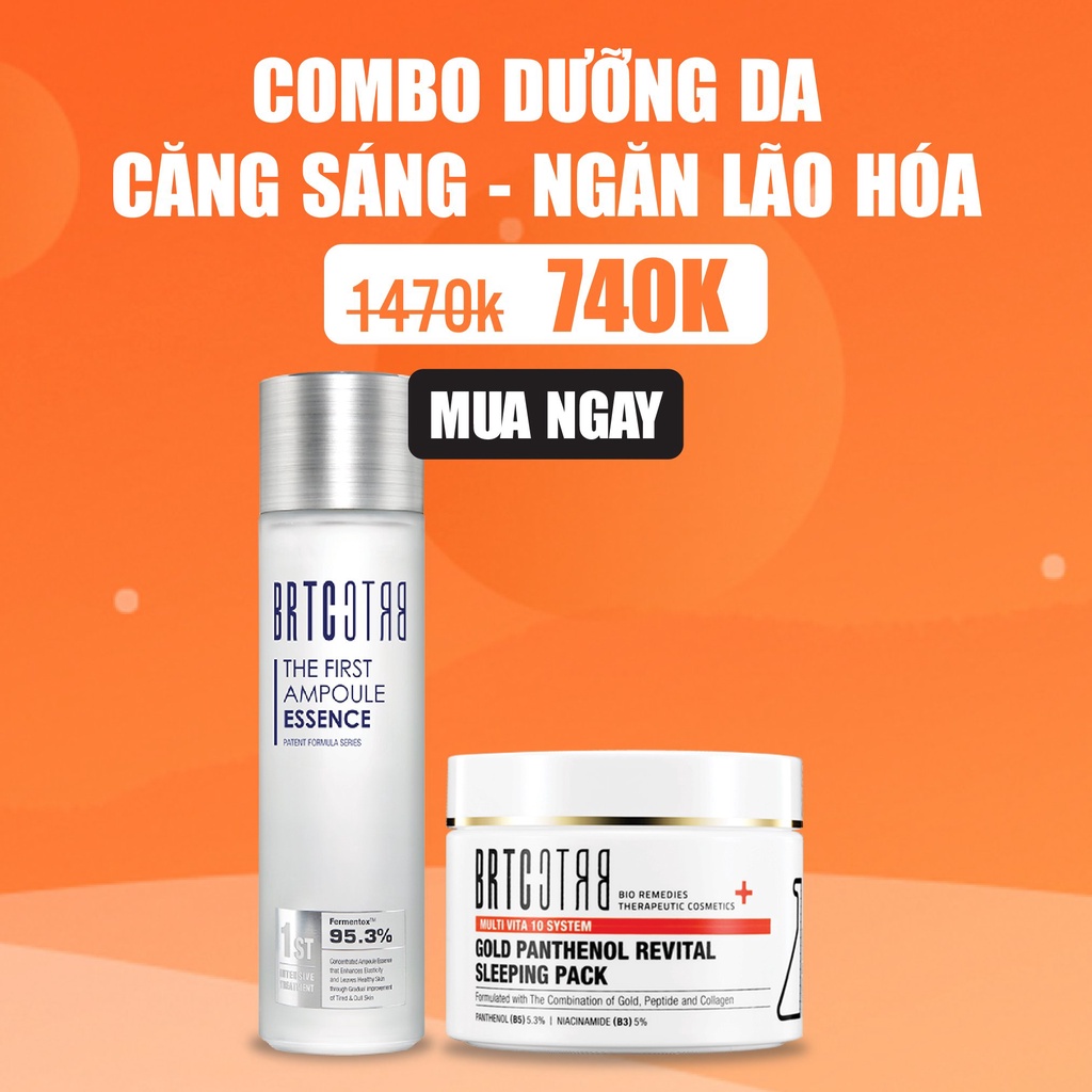 COMBO MẶT NẠ NGỦ VÀ TINH CHẤT BRTC date mới 4/2024