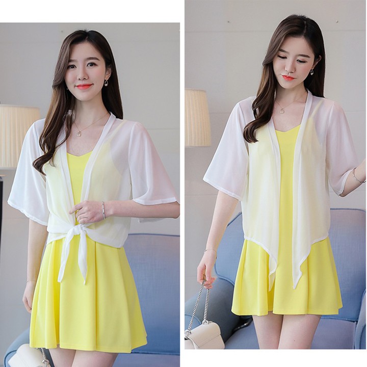 [RẺ VÔ ĐỊCH] Áo khoác voan, áo khoác nữ cột tà 01 vải đẹp, mềm mại, thoáng mát, khoác nhẹ bên ngoài, thanh lịch C134