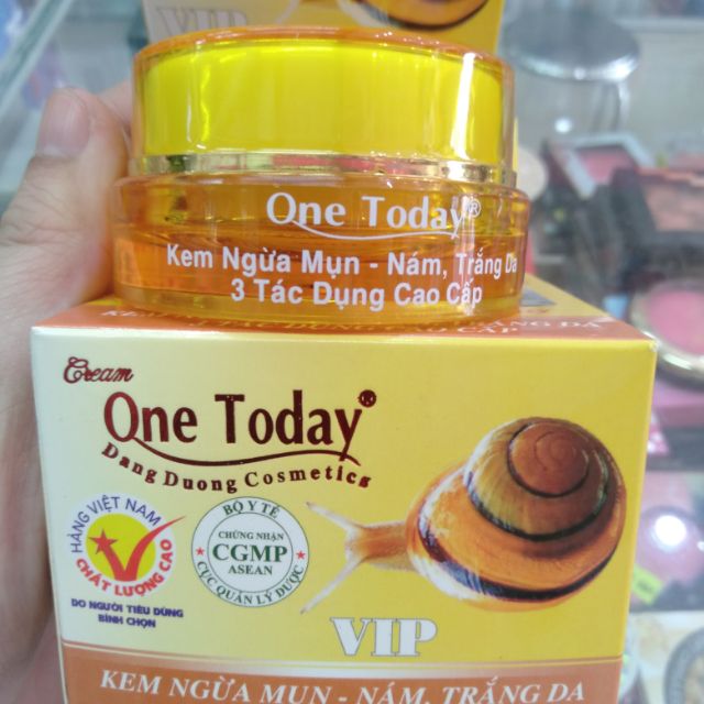 Kem ONE TODAY mụn trắng da