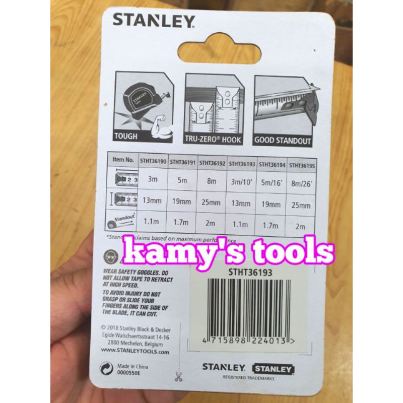 Thước Cuộn 3m Stanley Bản 13mm 30-608L và STHT36193 (Thước Dây 3m, Thước Kéo 3m)