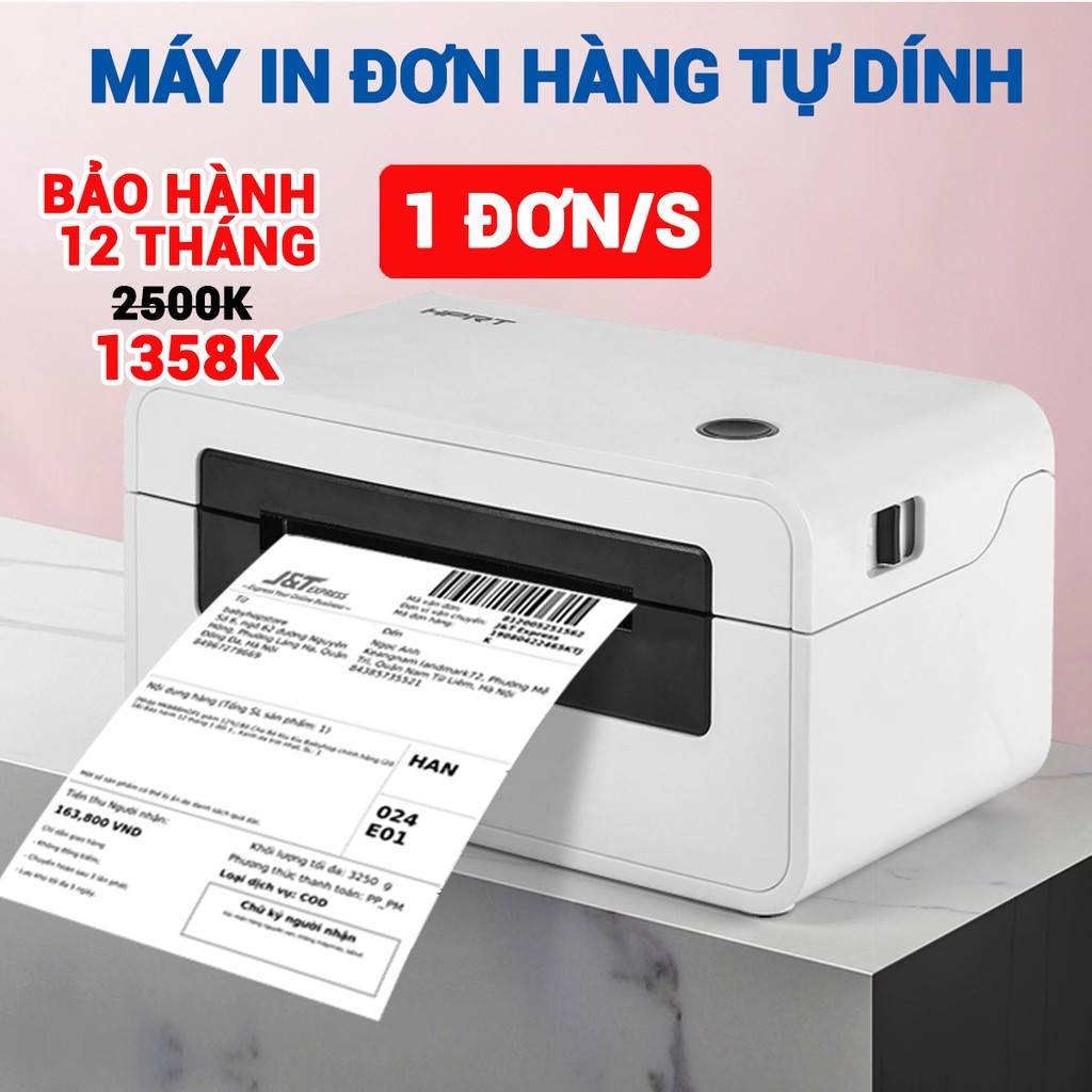 Máy in nhiệt Shoptida SP46 in đơn hàng, phiếu gửi, minicode, logo tự dán, máy in đơn hàng chính hãng bảo hành 12 tháng | BigBuy360 - bigbuy360.vn