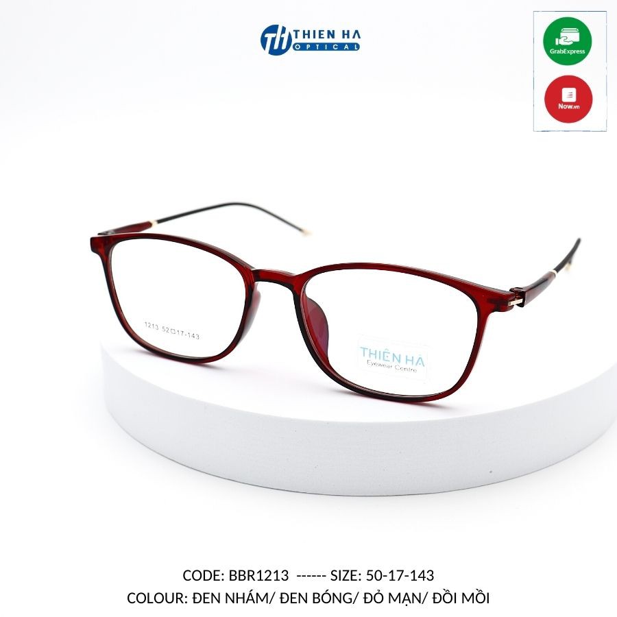 Gọng kính cận nhựa, kính cận hotrend TH1213, gọng kính giá rẻ,nhựa dẻo,nhiều màu, dáng oval trẻ trung kính mắt Thiên Hà | BigBuy360 - bigbuy360.vn