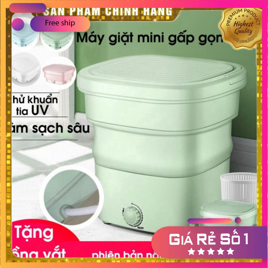 [FreeShip - Bảo hành] Máy giặt mini Yangzi gấp gọn thông minh chính hãng, vắt khô và khử trùng bằng công nghệ Blue Ag