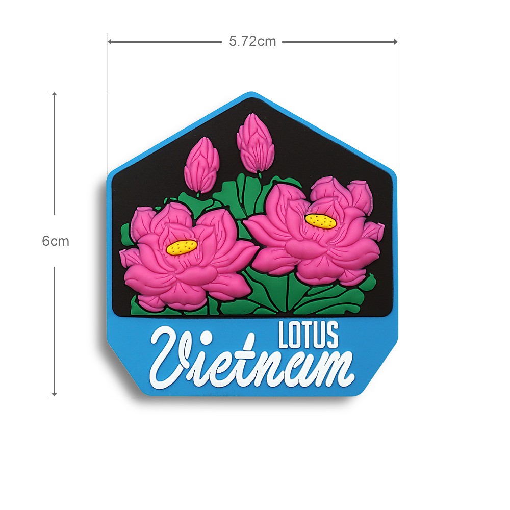 Nam châm hít tủ lạnh- Fridge Magnet - Quà tặng lưu niệm Việt Nam - Hoa Sen Lotus