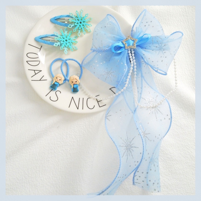 Set 5 Kẹp Tóc Nơ Thời Trang Cho Bé