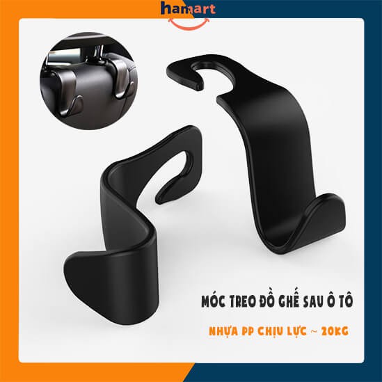 [Mã LIFEAUMAY giảm 10% tối đa 30k đơn 150k] Móc Treo Đồ Móc Treo Đồ Ô Tô Hamart Móc Gài Sau Ghế Xe Gọn &amp; Tiện