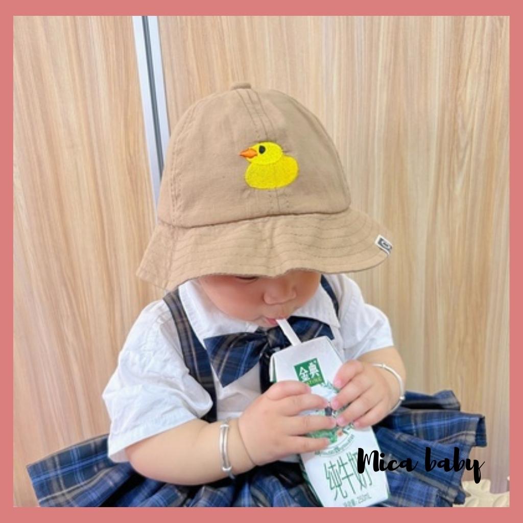 Mũ tai bèo thêu hình mặt sư tử đáng yêu cho bé MH140 Mica Baby