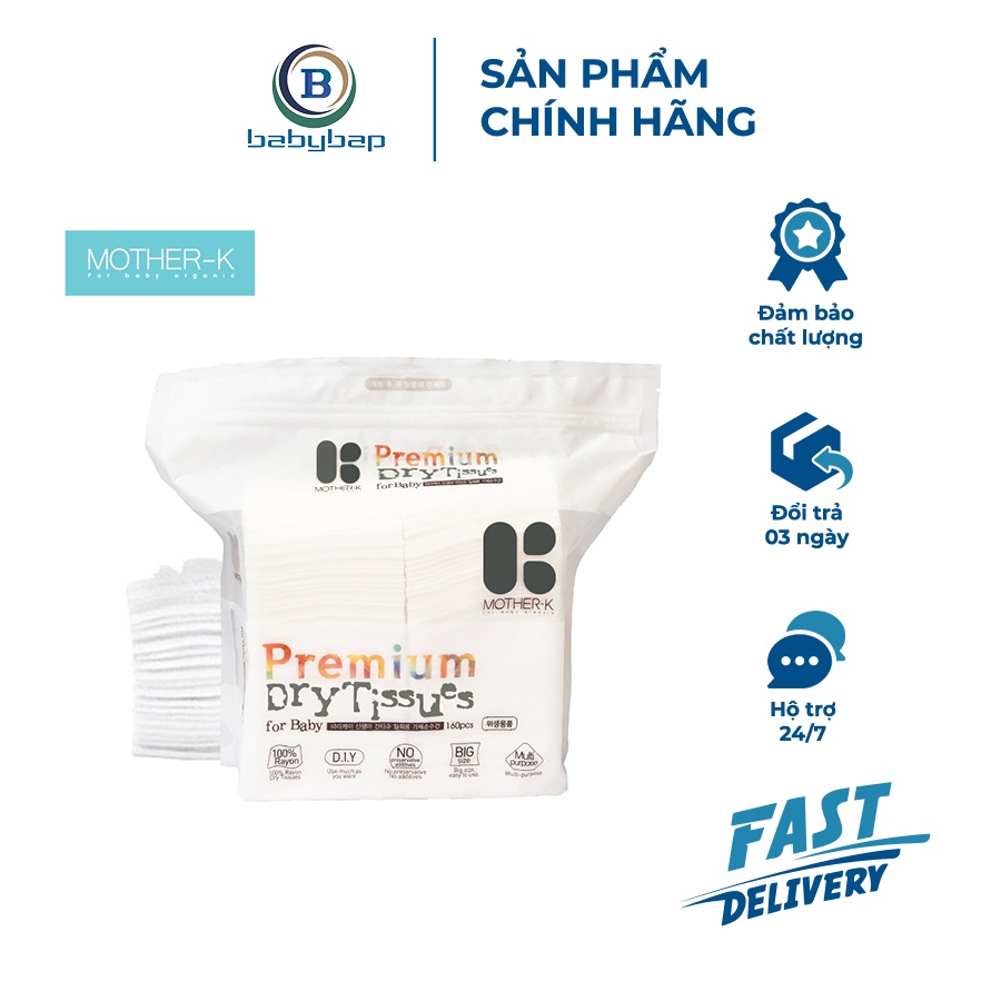 Khăn Khô Đa Năng Mother-K Hàn Quốc 100% Chất Liệu Rayon (160c)