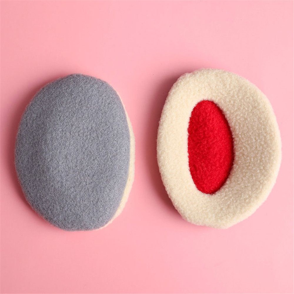 Bông Chụp Tai Bằng Vải Lông Cừu Ấm Áp Nhiều Màu Sắc Thời Trang Mùa Đông Cho Người Lớn Và Trẻ Em